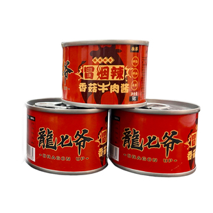 龙七爷冒烟辣牛肉酱下饭酱菜拌饭酱拌面酱火锅蘸料辣椒酱鸡肉酱