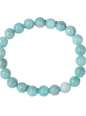 天然天河石素圈手串单圈轻奢时尚