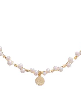 法式珍珠款网红轻奢项链女