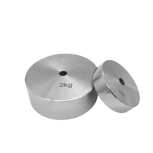 研衡砝码不锈钢圆形水玲饼装开孔砝码特制1G50G100G200G500G5N10N