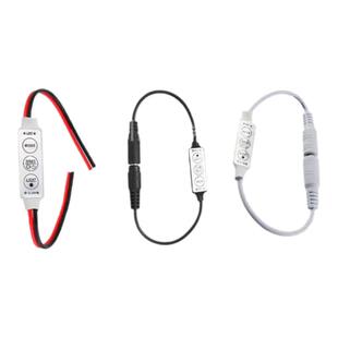 led灯带控制器迷你型单色灯条3键手动调光器爆闪呼吸跳动效果12V