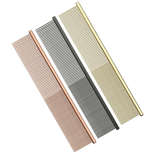 宠物梳子美容钢琴梳比赛专用拉毛开结梳挑毛狗狗挑毛造型直排猫梳