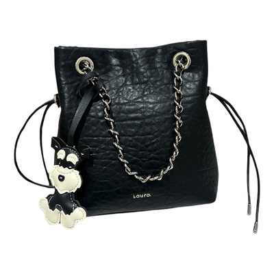 劳拉时黛新潮抽绳购物袋轻奢洋气链条手提包韩版狗狗挂饰休闲斜挎