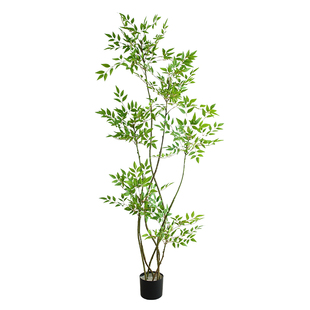 假绿植装饰仿真南天竹室内盆栽大型落地摆件客厅轻奢仿生植物造景