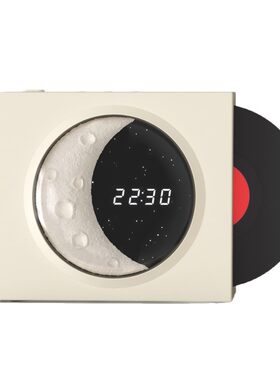 可充电揽月蓝牙音响带时钟夜灯