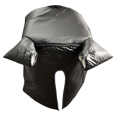 加厚加绒保暖防水冬摩托车挡风被