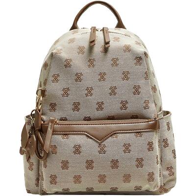 百思图新款通勤双肩背包