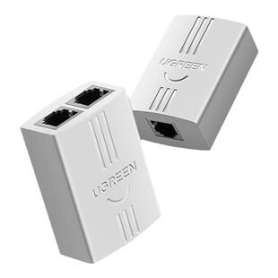 UGREEN绿联电话分线器一分二连接家用座机RJ11双三通转延长直通对接线头