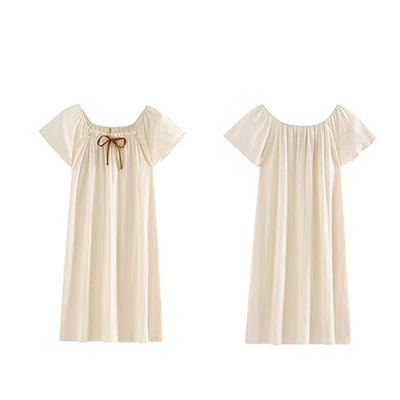 带胸垫睡裙女夏季莫代尔睡衣