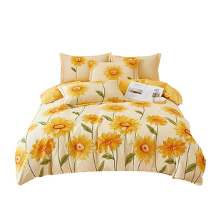 全棉磨毛四件套纯棉加厚床上用品轻奢高级感床单2026新款男生秋冬