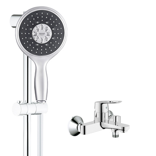 高仪原装进口瑞雨130冷热水淋浴花洒套装富氧雨淋4键11式按摩手持