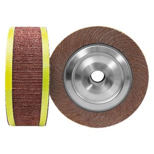 蓝砂千叶轮抛光轮250300煅烧黑砂千页轮砂布轮不锈钢抛光金属打磨