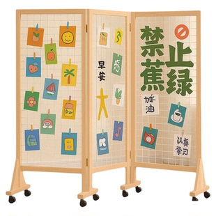 网格展示架子活动作品美术书画展会可折叠立式移动实木落地置物架