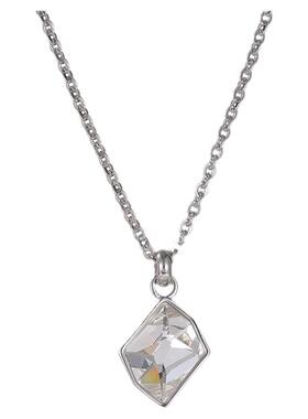 轻奢时尚菱形水晶宝石项链