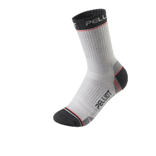 伯希和户外减震徒步袜美利坚羊毛运动直角袜男登山透气中筒袜女