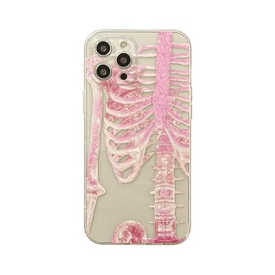 benefit创意个性金粉骷髅17适用于iphone16promax苹果15PRO手机壳13新款14套12简约11透明xsmax硅胶xr防摔8p