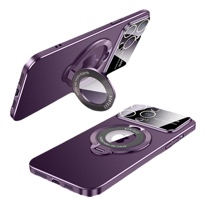 小而美 大视窗磁吸磨砂支架带镜头膜男女硬iPhone16ProMobileCase