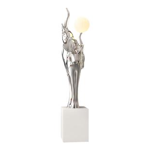 大型大象艺术雕塑客厅落地灯摆件玄关电视柜旁楼梯下高级感装饰品