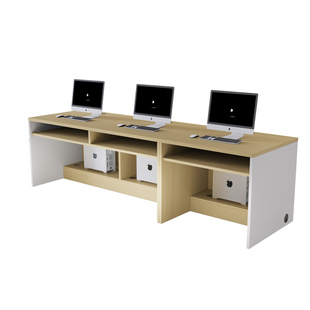 职员办公桌椅组合简约现代办公室家具员工位电脑桌德佑中介前台桌