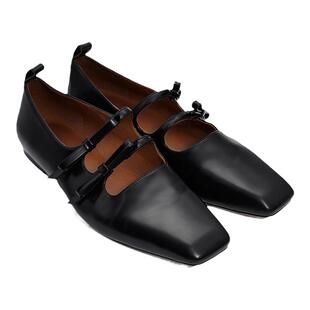 【SALE】【SHUSHUTONG】蕾虎气质简约高级方头平底鞋女鞋舒适