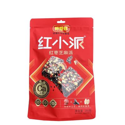 好想你红枣芝麻派195g 中式点心核桃软糕糕点大块吃