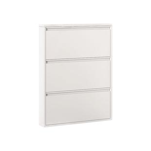 入户超薄鞋柜15cm家用门口大容量翻斗薄款储物柜极窄金属小型鞋架