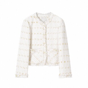 PATENA秋季新款女装质感法式上衣高级感外衣小个子小香风穿搭外套