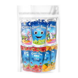 果倍爽桃苹果白葡萄草莓橙汁维C儿童果汁饮料随机7袋组合装