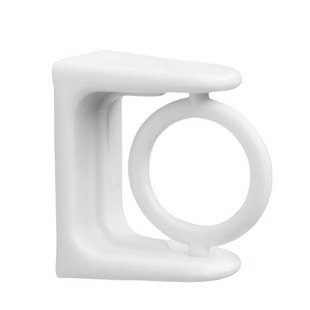 旋转挂环免钉圆环挂杆托毛巾杆支架免打孔窗帘浴帘杆托架支架挂环