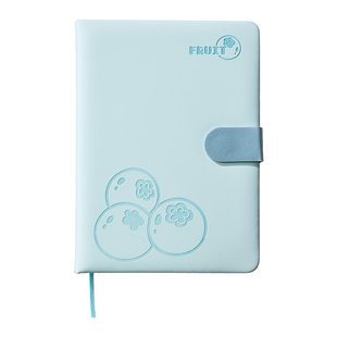 三年二班 简约水果皮面搭扣本大号笔记本本子高颜值ins风手账本日记计划本初高中生专用错题本记事本2026年