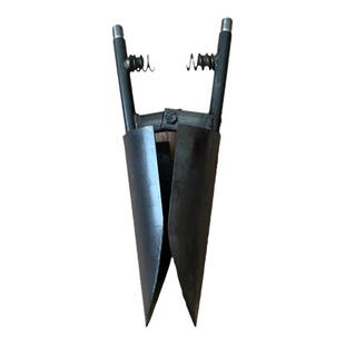 新款挖坑神器挖电线杆洞硬土对锹锰钢夹锹洛阳铲桩芯光伏清理打洞