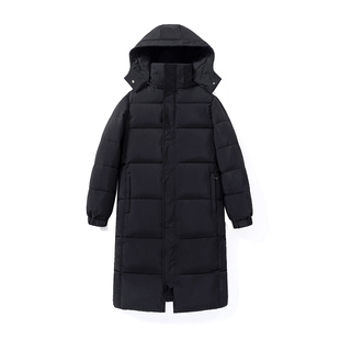 冬季新款羽绒棉服女2024年加厚保暖棉袄超长款过膝防寒服棉衣外套