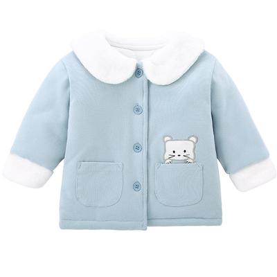 厚款秋冬小翻领卡通上衣