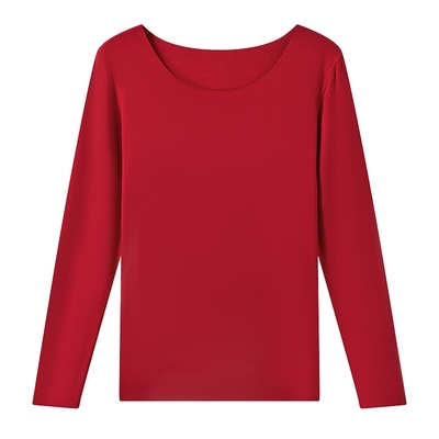 舒暖|宋茜同款 曼妮芬女士含羊毛无痕暖衣打底秋衣舒适上衣