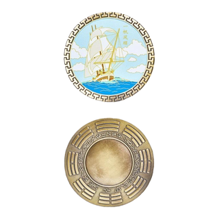 古玄空家用八卦镜凸镜外环境专用原创精工铜路冲阳台化解岫玉龙龟