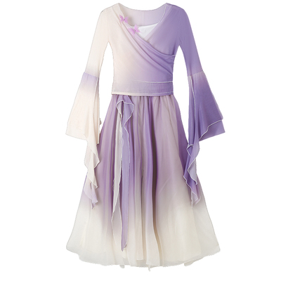 超仙飘逸女童舞蹈表演服装