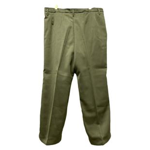 羊毛尼呢子裤老式绿色马裤呢裤子黄色毛料冬季休闲直筒裤