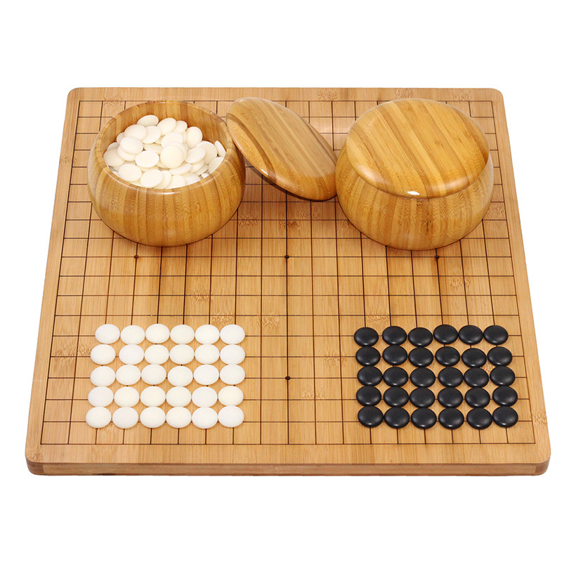 围棋套餐五子棋三合一成人学生初学护眼棋子儿童十九路双面棋盘