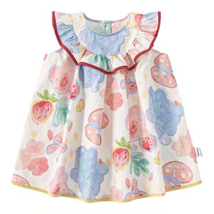 女童连衣裙夏季新款婴儿裙子小女孩洋气公主裙好看衣服女宝宝夏装