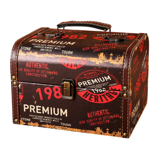 欧式首饰盒精致木质饰品盒儿童宝藏百宝箱复古小木盒首饰箱木制盒