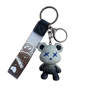 2026年新款挂件变色龙熊钥匙扣精致汽车钥匙挂饰男女款包钥匙链&4