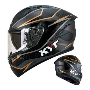 KYT摩托车头盔男全覆式防雾四季全盔赛车男女个性酷头盔 玻璃纤维