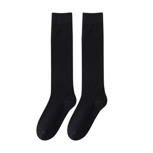 压力小腿袜女春秋季强压瘦腿中筒jk袜子长袜过膝袜冬黑色高筒长袜