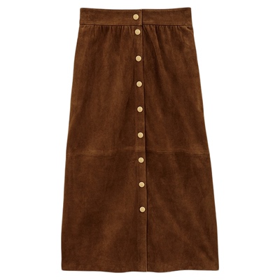 【臻奢系列】[杨采钰同款]bash冬季法式复古单排扣半身裙1H25MARI