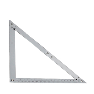 折叠铝合金三角尺绘图超大三角尺木工装修大三角尺精品45度钢角尺