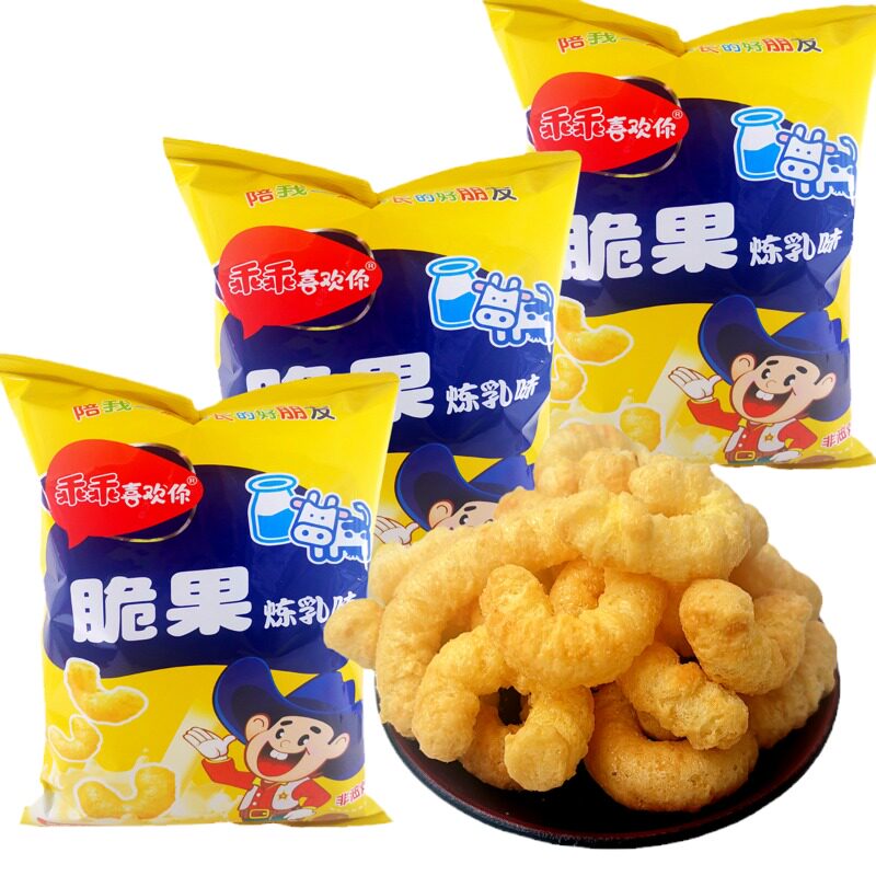 乖乖炼乳脆果国产大乖乖夹心米果80后怀旧零食膨化食品官方旗舰店