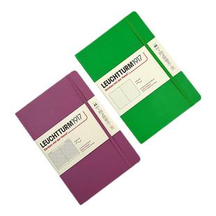 LEUCHTTURM1917德国灯塔新款中开经典A5软封皮笔记本子记事本商务横格记事本空白自由手账【可定制印名字】