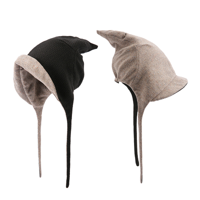 尖顶撞色设计师款限量巫师帽