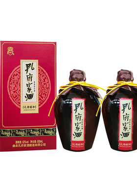 国产500ml*2陶瓶孔府家酒