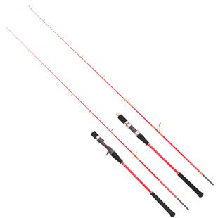 浩渔轻型实心碳素慢摇铁板竿深海慢摇船杆近海船钓竿枪柄旋转导环